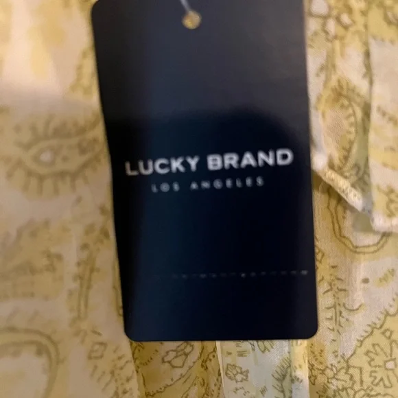 Lucky Brand Womens ruffle blouse with paisley print - M - Picture 5 of 9